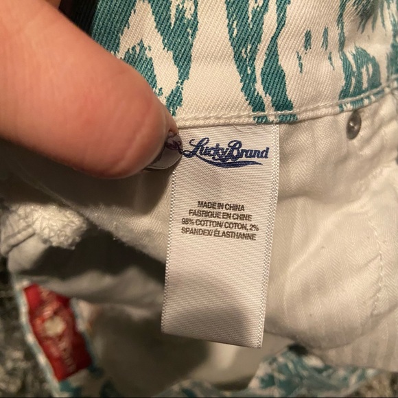 Lucky Brand Charlie Skinny Printed Jeans - Picture 6 of 6
